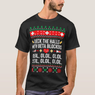 Camiseta Deck los pasillos con betabloqueantes Navidades de