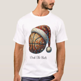 Camiseta Deck the Balls Basketball Holiday T-Shirt