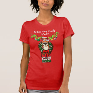 Camiseta Deck the Halls Y'all Tacky Navidades T-Shirt