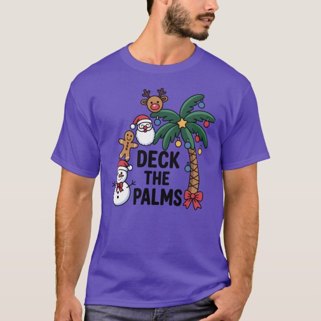 Camiseta Deck The Palm Christmas in July Xmas Men Women Kid (Anverso)