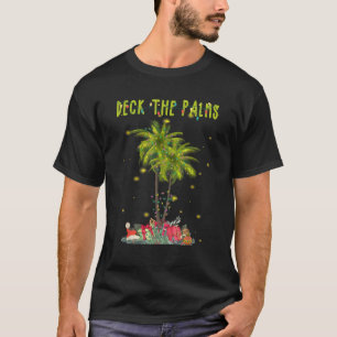 Camiseta Deck The Palms Navidades Hawai Palm Tree Lights