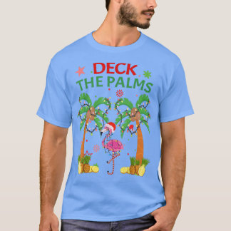 Camiseta Deck The Palms Pajamas Navidades Florida Flamingo