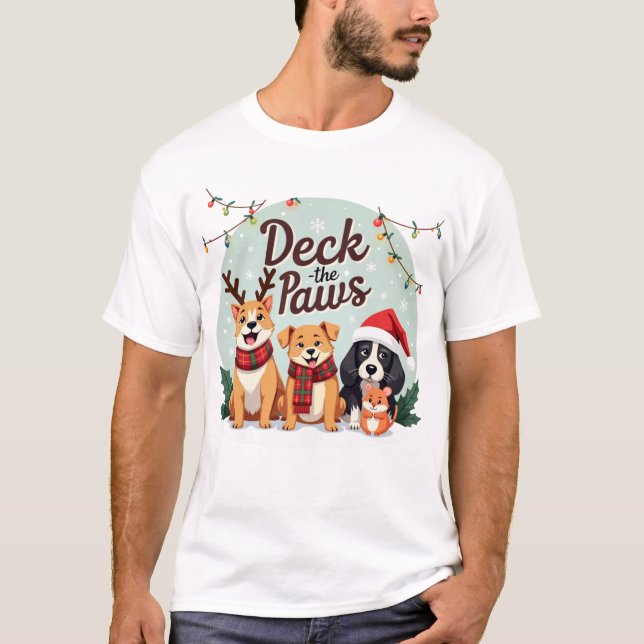 Camiseta Deck The Paws (Anverso)