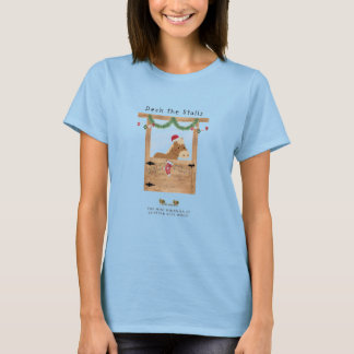 Camiseta Deck the Stalls Mujeres Navidades Pony T-Shirt