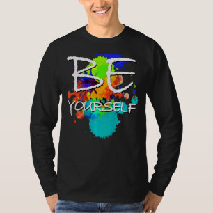 Camiseta Declaración Be Yourselfe Colorous Paint Blobs 2 F