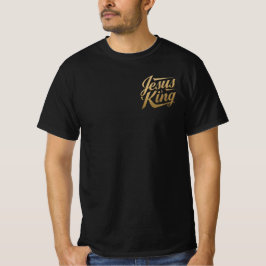 Camiseta Declaración Cristiana en Fuente Dorada Jesús es Re