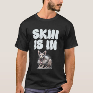 Camiseta Declaración de amante de gato Sphynx La piel está