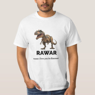Camiseta Declaración de amor de Rawr dinosaur