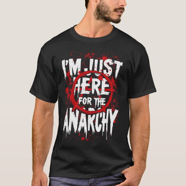 Camiseta Declaración de anarquía negrita Diseño de estilo d (Anverso)