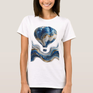 Camiseta Declaración de arte abstracto de oro impactante