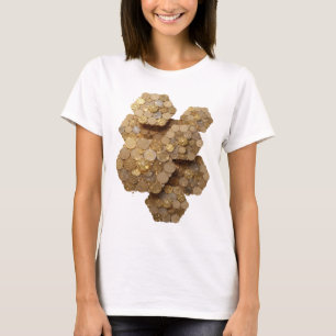 Camiseta Declaración de arte abstracto de plata artística d