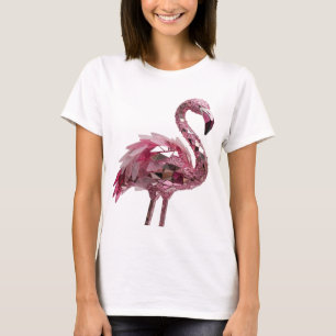 Camiseta Declaración de arte abstracto de plata dinámica Di