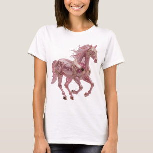 Camiseta Declaración de arte abstracto de plata elegante