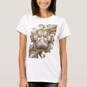 Camiseta Declaración de arte abstracto dorado artístico