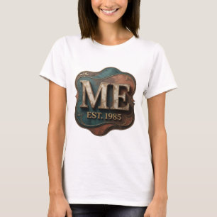 Camiseta Declaración de arte abstracto Dynamic Gold