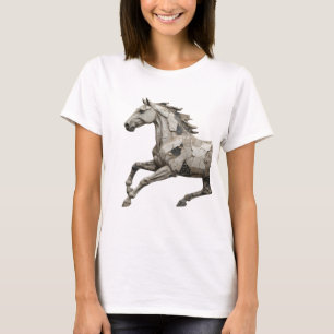 Camiseta Declaración de arte abstracto gris limpio Diseño v