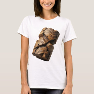 Camiseta Declaración de arte abstracto gris llamativo Diseñ