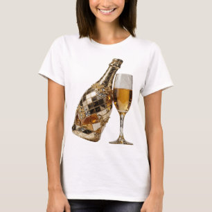 Camiseta Declaración de arte abstracto plateado ingenioso D