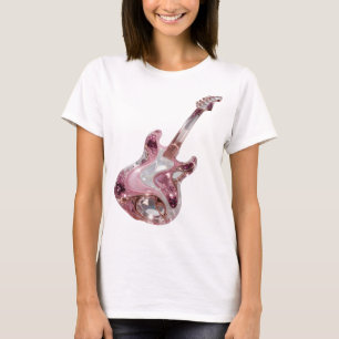 Camiseta Declaración de arte abstracto plateado ingenioso d