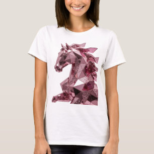 Camiseta Declaración de arte abstracto rosa llamativo Diseñ