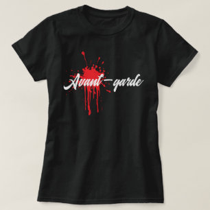 Camiseta Declaración de arte de pintura en negro y blanco d