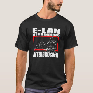 Camiseta Declaración de Bulldog de perro diciendo E Lan Dog