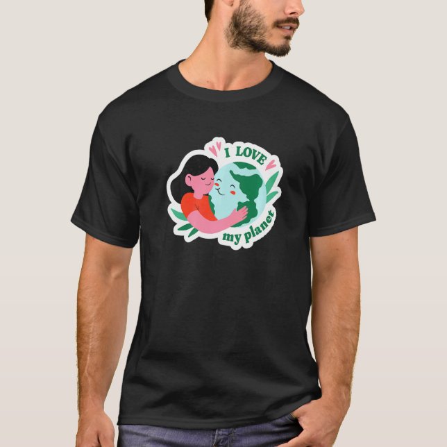 Camiseta Declaración de cambio climático me encanta mi plan (Anverso)