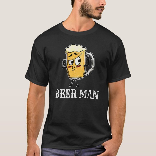 Camiseta Declaración de cerveza de los hombres Fiesta ebrio (Anverso)