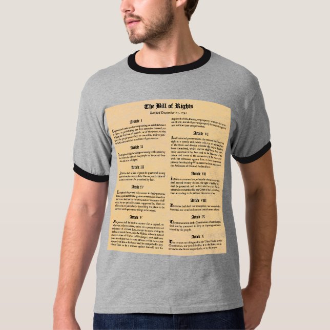 Camiseta Declaración de Derechos (Anverso)
