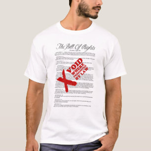 Camiseta Declaración de Derechos: Vacío donde prohibido por