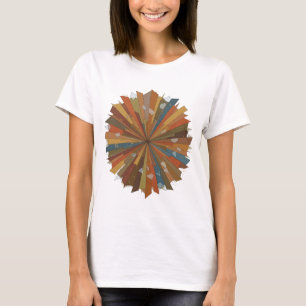 Camiseta Declaración de diseño de arte abstracto de plata f