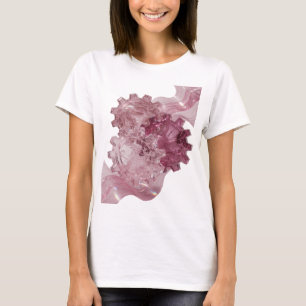 Camiseta Declaración de diseño de arte abstracto de plata i
