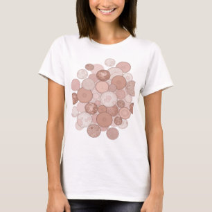 Camiseta Declaración de diseño de arte abstracto gris vibra