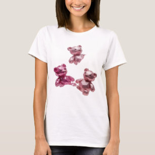 Camiseta Declaración de diseño de arte abstracto plateado e