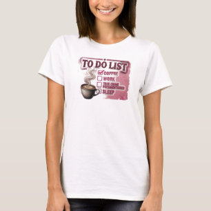 Camiseta Declaración de estilo Retro Pink CAFE TRABAJO CRIM