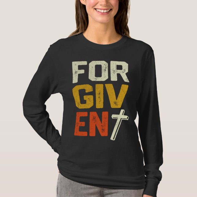 Camiseta Declaración de fe cristiana perdonada (Anverso)