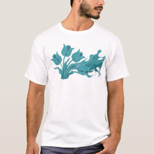 Camiseta Declaración de FLOR ABSTRACTA artística
