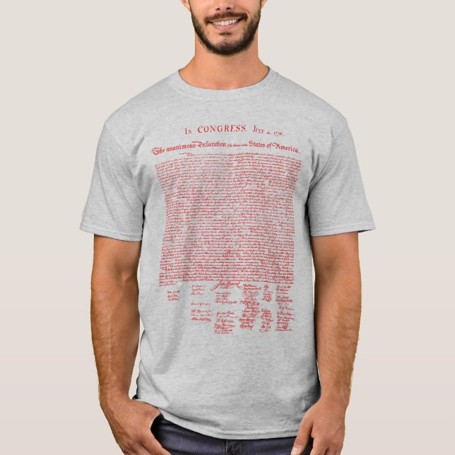 Camiseta Declaración de Independencia, 1776 (Anverso)