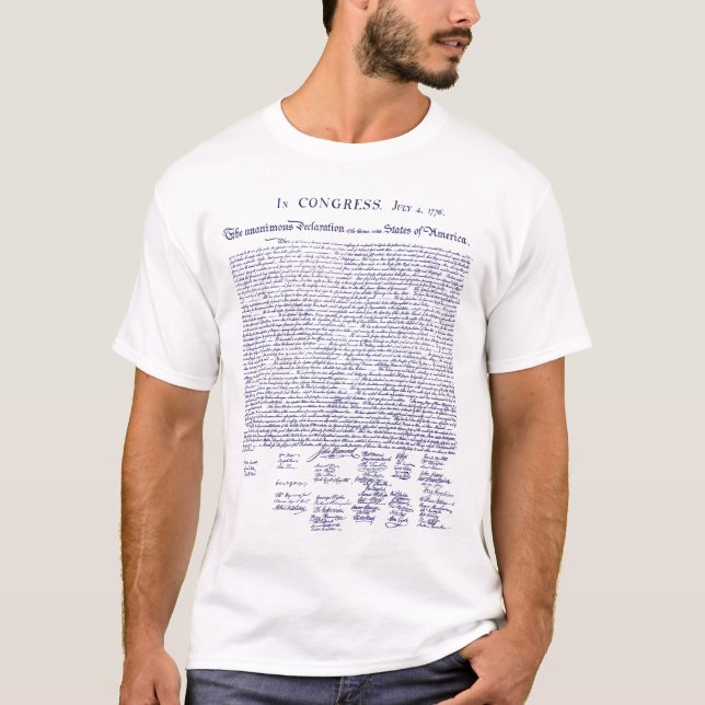 Camiseta Declaración de Independencia, 1776 (Anverso)