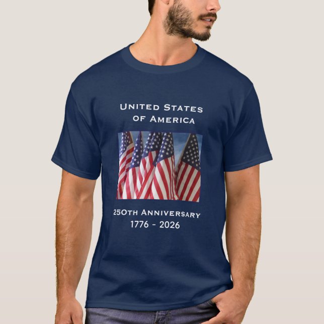 Camiseta Declaración de Independencia el 4 de julio de 1776 (Anverso)