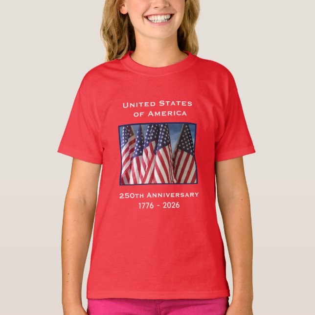 Camiseta Declaración de Independencia el 4 de julio de 1776 (Anverso)