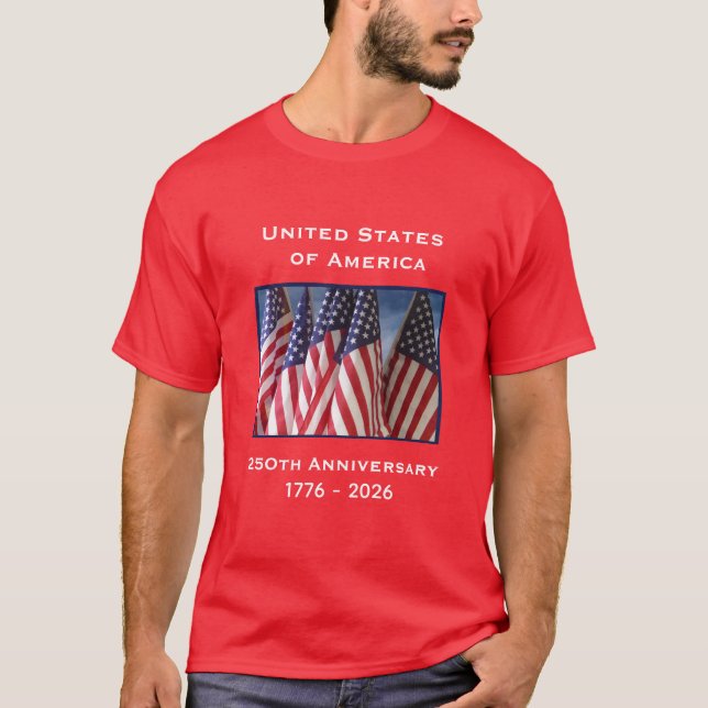 Camiseta Declaración de Independencia el 4 de julio de 1776 (Anverso)