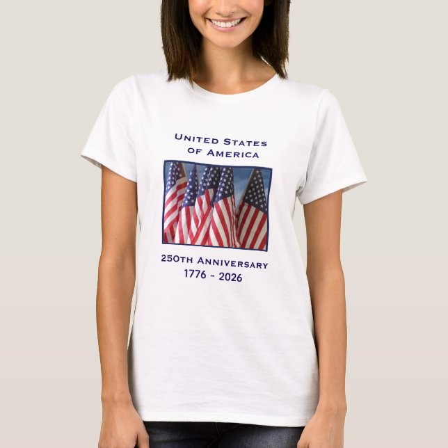 Camiseta Declaración de Independencia el 4 de julio de 1776 (Anverso)