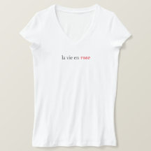 Declaración de La Vie en rosa Tee