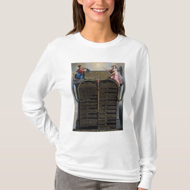 Camiseta Declaración de las derechas del hombre y del (Anverso)