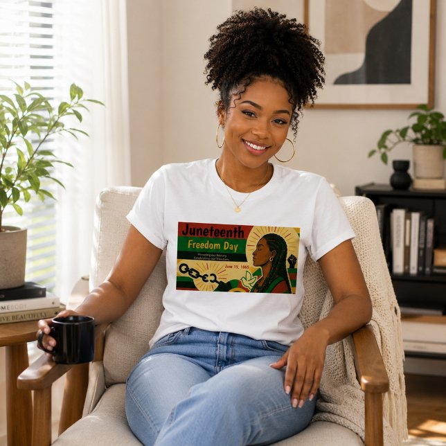Camiseta Declaración de Libertad de Juneteenth Diseño Doble (Subido por el creador)