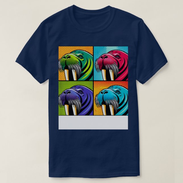 Camiseta Declaración de mamífero marino de Art Walrus Tee (Diseño del anverso)
