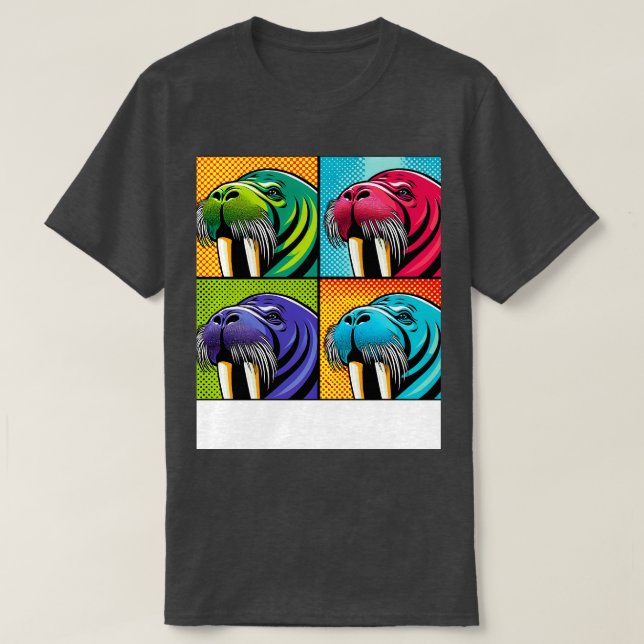 Camiseta Declaración de mamífero marino de Art Walrus Tee (Diseño del anverso)