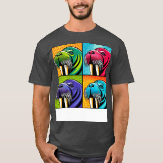 Camiseta Declaración de mamífero marino de Art Walrus Tee