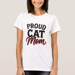 Camiseta Declaración de orgullosa mamá de gato y amante de 